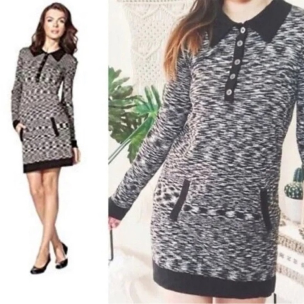 Missoni for Target Black Long Sleeve Sweater Dress medium